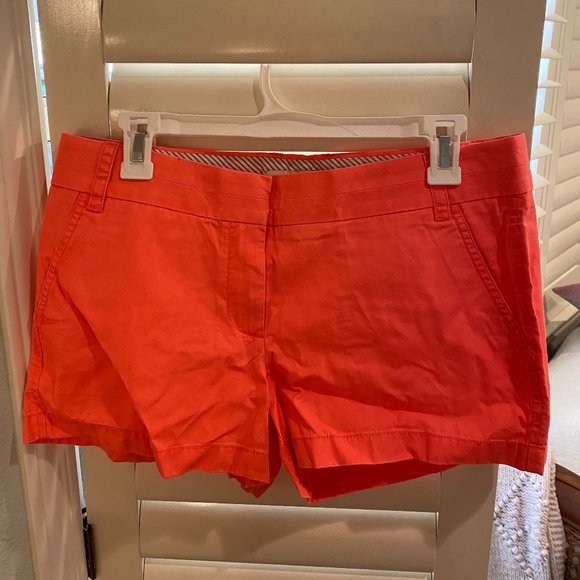 J. Crew Orange Chino Shorts - Picture 1 of 2